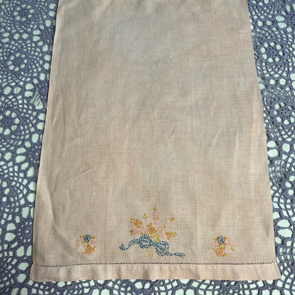 Vintage Upcycled Set Of 5 Linen Tea Towels - Picture 6 of 16